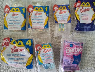 8 McDonald's barbies from 90s