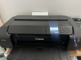 Canon imagePROGRAF PRO-300 Photo Printer with ink and manual