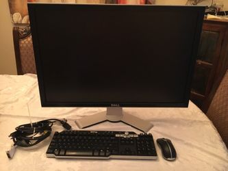 30" Dell Computer Monitor Only with wire less keyboard