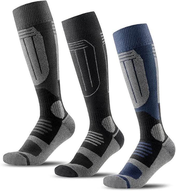 Wool Ski Socks 3 Pairs 
