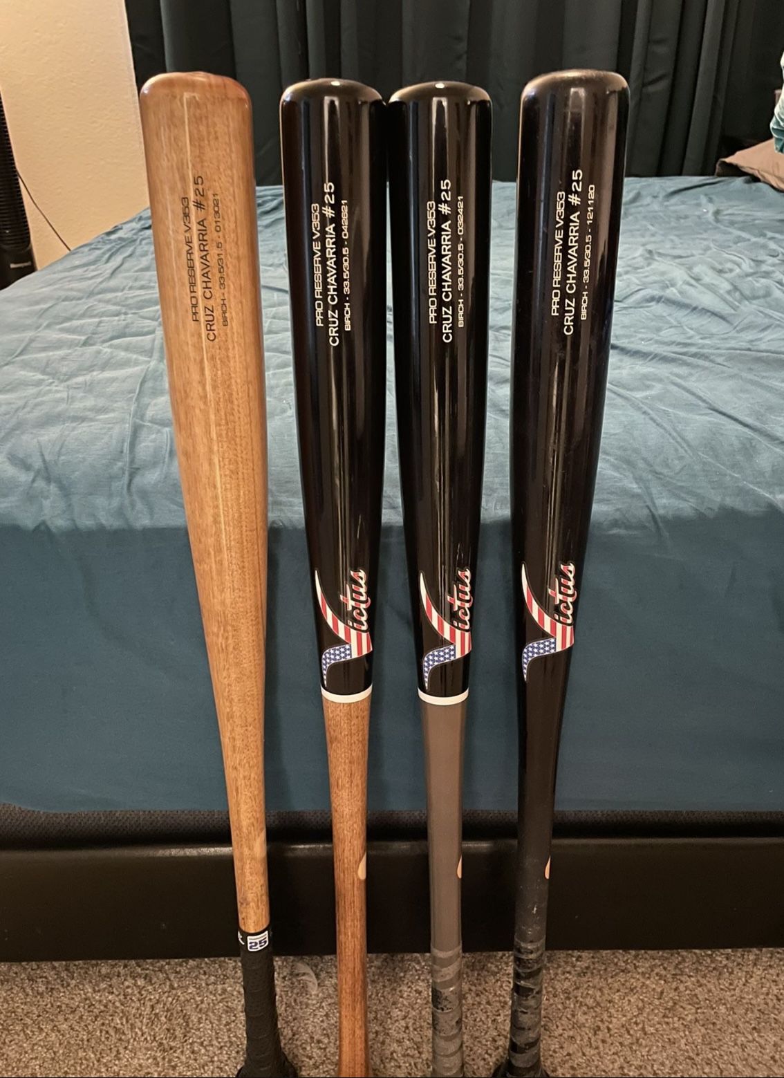 Custom Victus Pro Reserve Birch Wood Baseball Bats