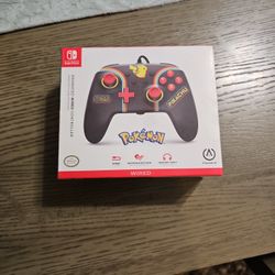 New Pokémon Pikachu Nintendo Switch Wired Controller 