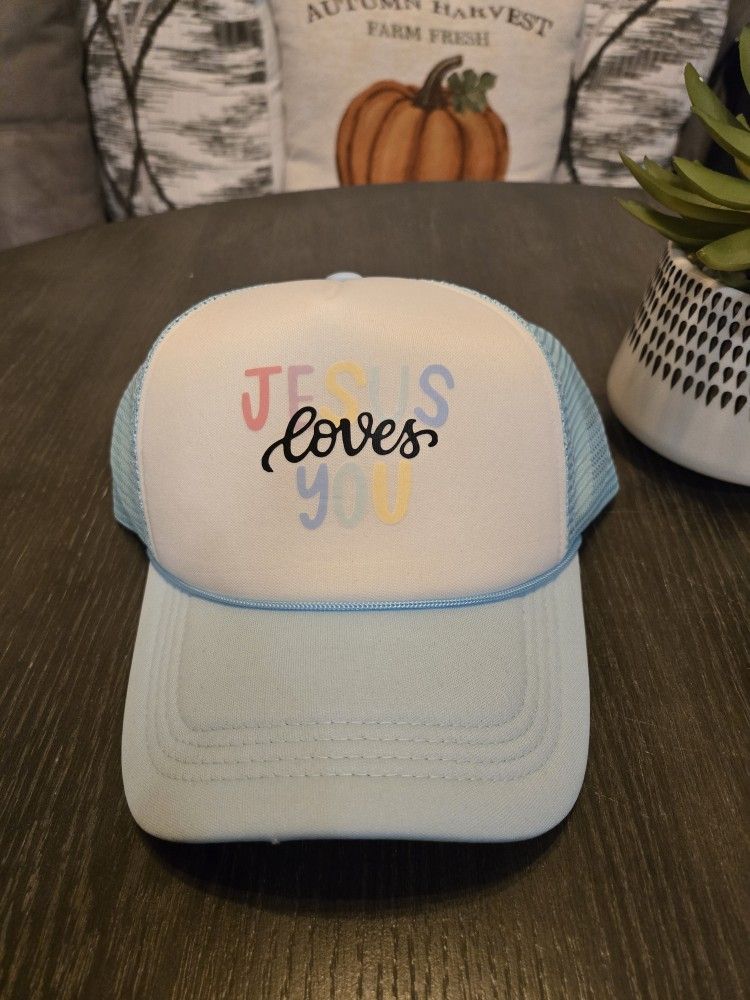 New Jesus Loves You Trucker Hat