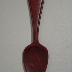 Red Rustic Wooden Spoons