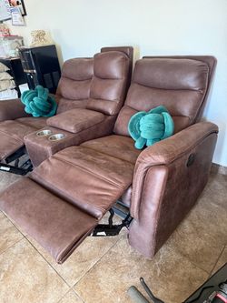 2 reclining sofas & free coffee table