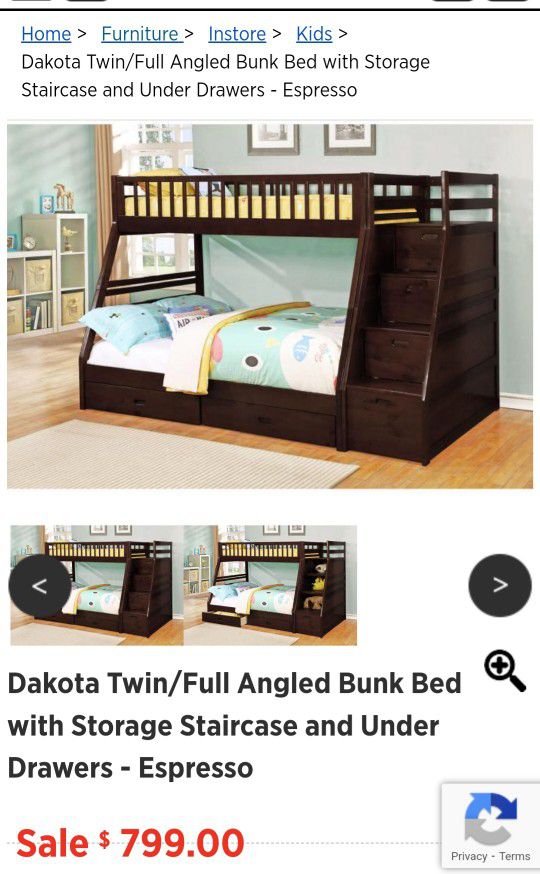 Wood Bunk Bed 