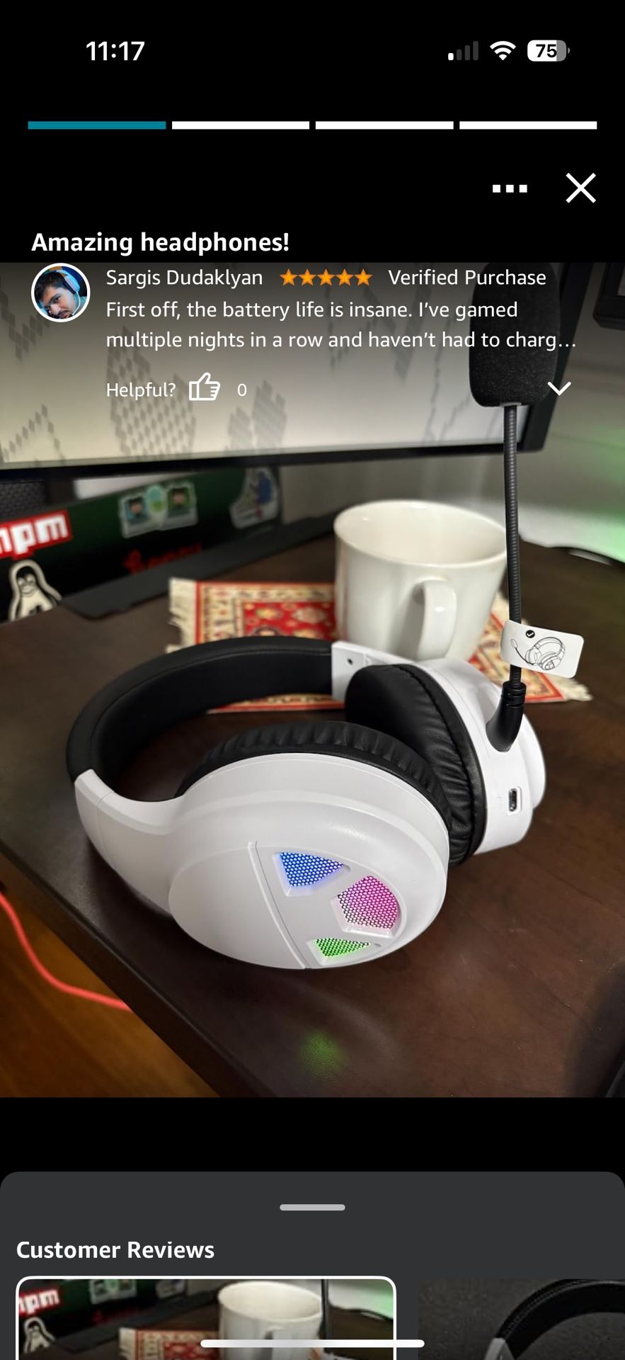 Wireless Gaming Headset for PC, PS5, PS4, Switch, USB Gaming Headphones with Noise Canceling Microphone, Bluetooth 5.4, RGB Lights, 60H Battery Heads