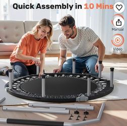 Foldable Mini Trampoline / Fitness Rebounder (Used only a few times)