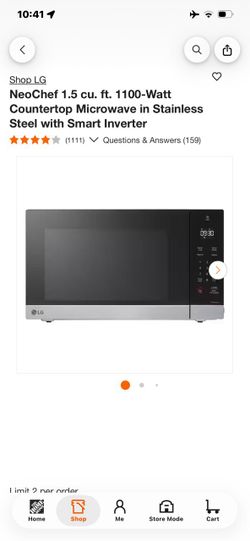 LG NeoChef 1.5 cu. ft. Countertop Microwave