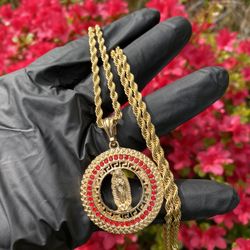 Gold Plated  Virgin Mary / Oro Laminado Virgen Maria