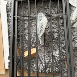 Metal Free Standing Dog Gate 26x93”