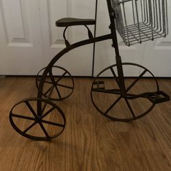 Rustic Decor, Metal Bicycle, Garden Flower Bed