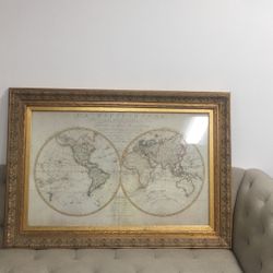 Old Fashion World Map