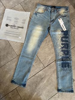 Purple jeans