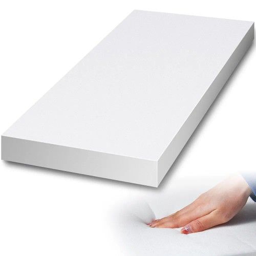 Domensi 72 x 30 x 6 Inches Replacement Cushion Couch High Density Upholstery Foam Padding Thick Standard Craft Foam Pad Polyurethane Sheet for Furnitu