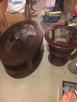 Coffee center and side table