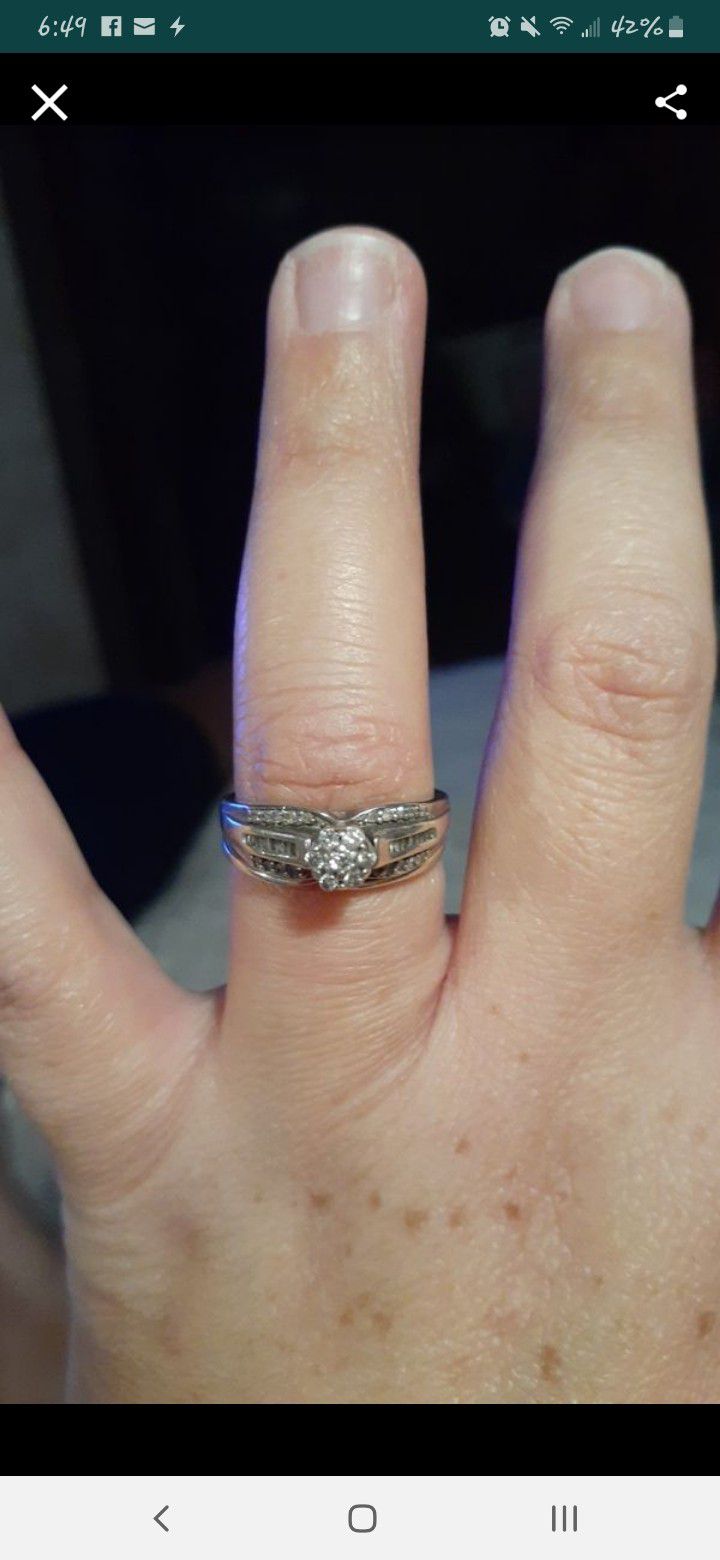 Sterling silver wedding ring
