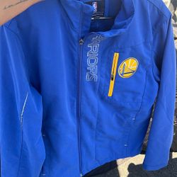 Golden State Warriors jacket full zip size Medium Carl Banks NBA