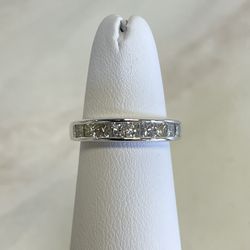 14k Princess Cut Diamond Band