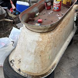 Antique cast iron tub