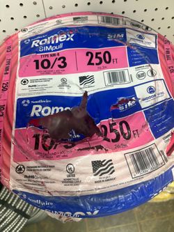New romex wire 10/3