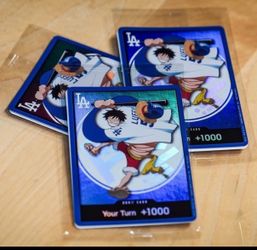 Dodgers one piece Luffy card 2026 - Trade for 2025 dodgers Luffy Card
