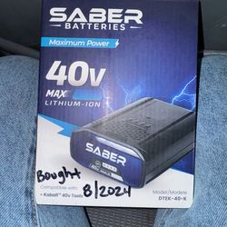 Saber 40V 5.0Ah Lithium Battery (Kobalt Compatible)