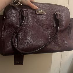 KATE SPADE Burgendy Large Tote Bag