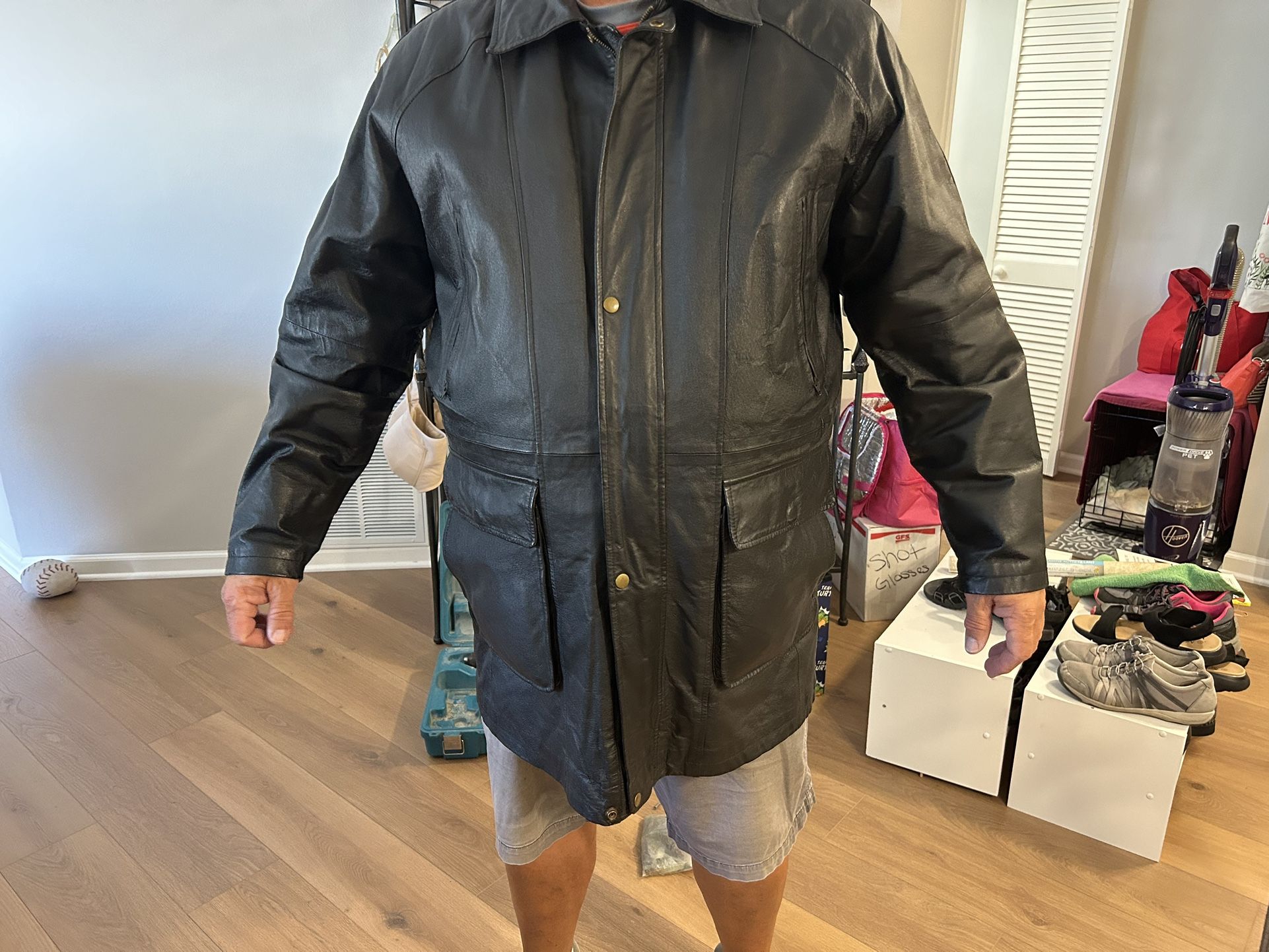Men’s Leather Coat