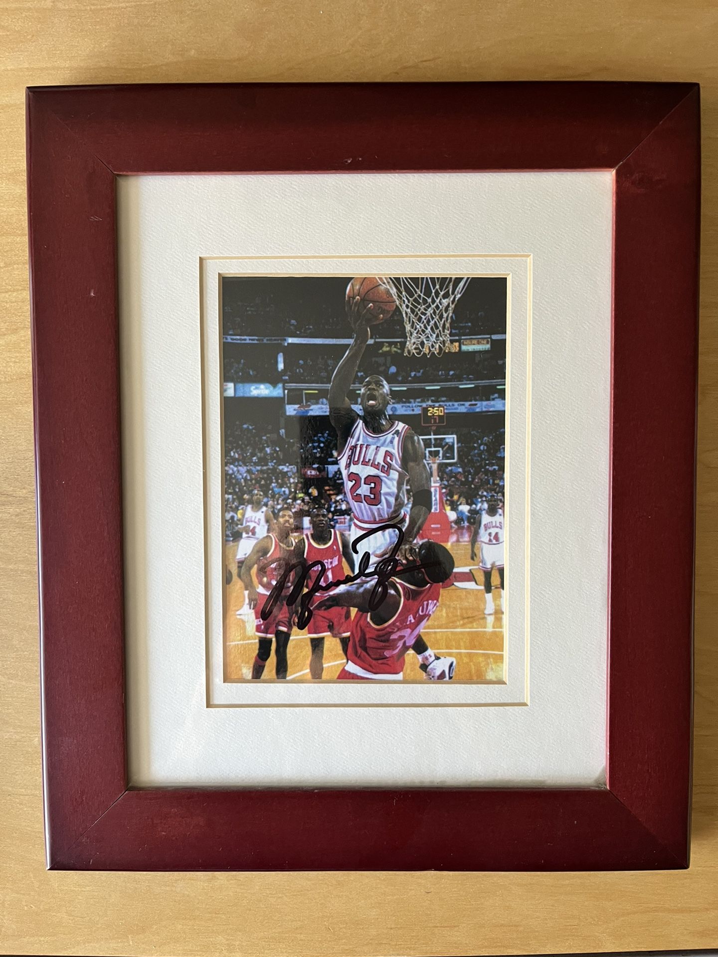 Michael Jordan Autographed Framed Photo