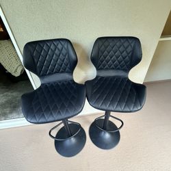 Black Barstools - Set Of 2