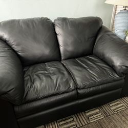 Arizona leather Love seat couch 