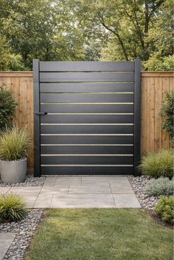 Adjustable Aluminum Slat Gate 60” X 72”