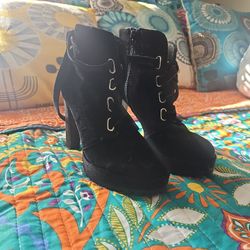 Ankle High heel Boots! Used Once Size: 8