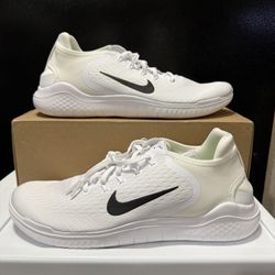 Nike Free Run Men's Size 12 Running Shoes 942836-100 White Black RN 2018