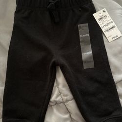 3-6 months Black Joggers