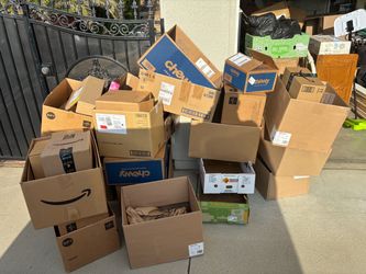 Large Lot of Mixed Cardboard Boxes