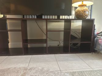 Large 74” Wood Media Console / Entertainment Center