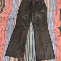 Leather Flared Pants - Size 30x30, 10P - Newport News Jeanology - Gig Harbor