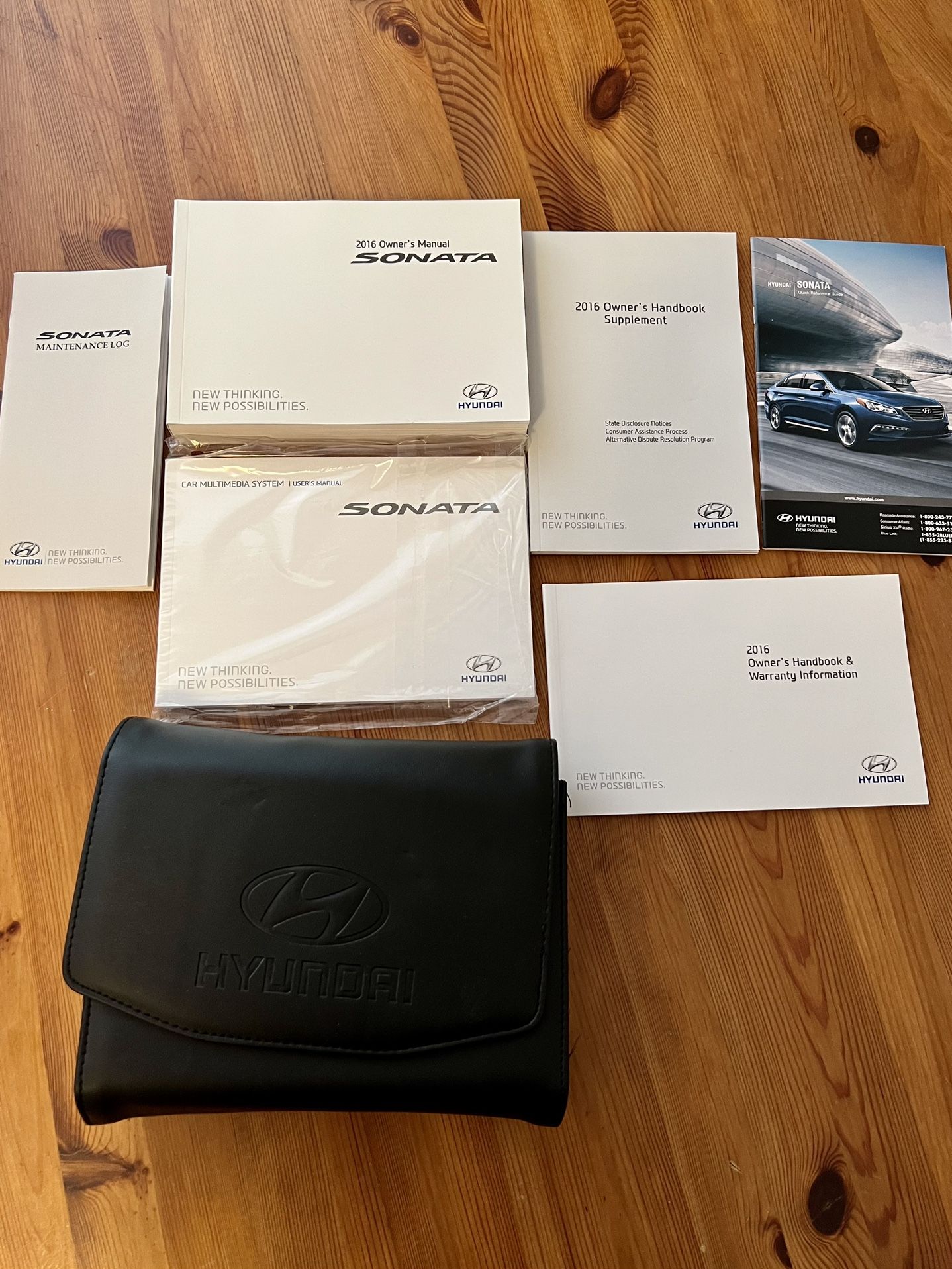 2016 Hyundai SONATA  Owners Manual With Case OEM 