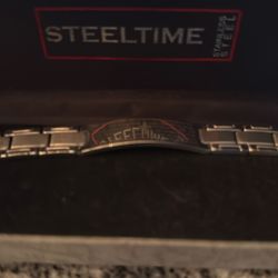 Steeltime Men’s Silver Bracelet