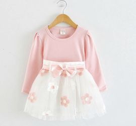 NEW Baby Girl Dress Long Sleeve Casual Party Toddler Dress Great for Holidays or Birthdays