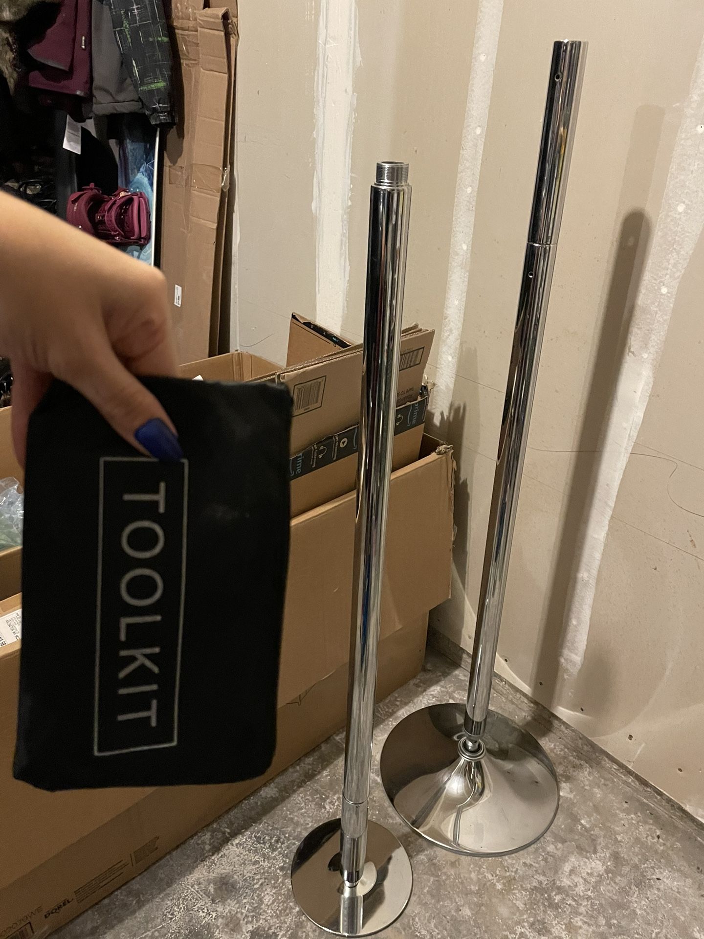 Dance Pole Like New With Hardware And Instructions