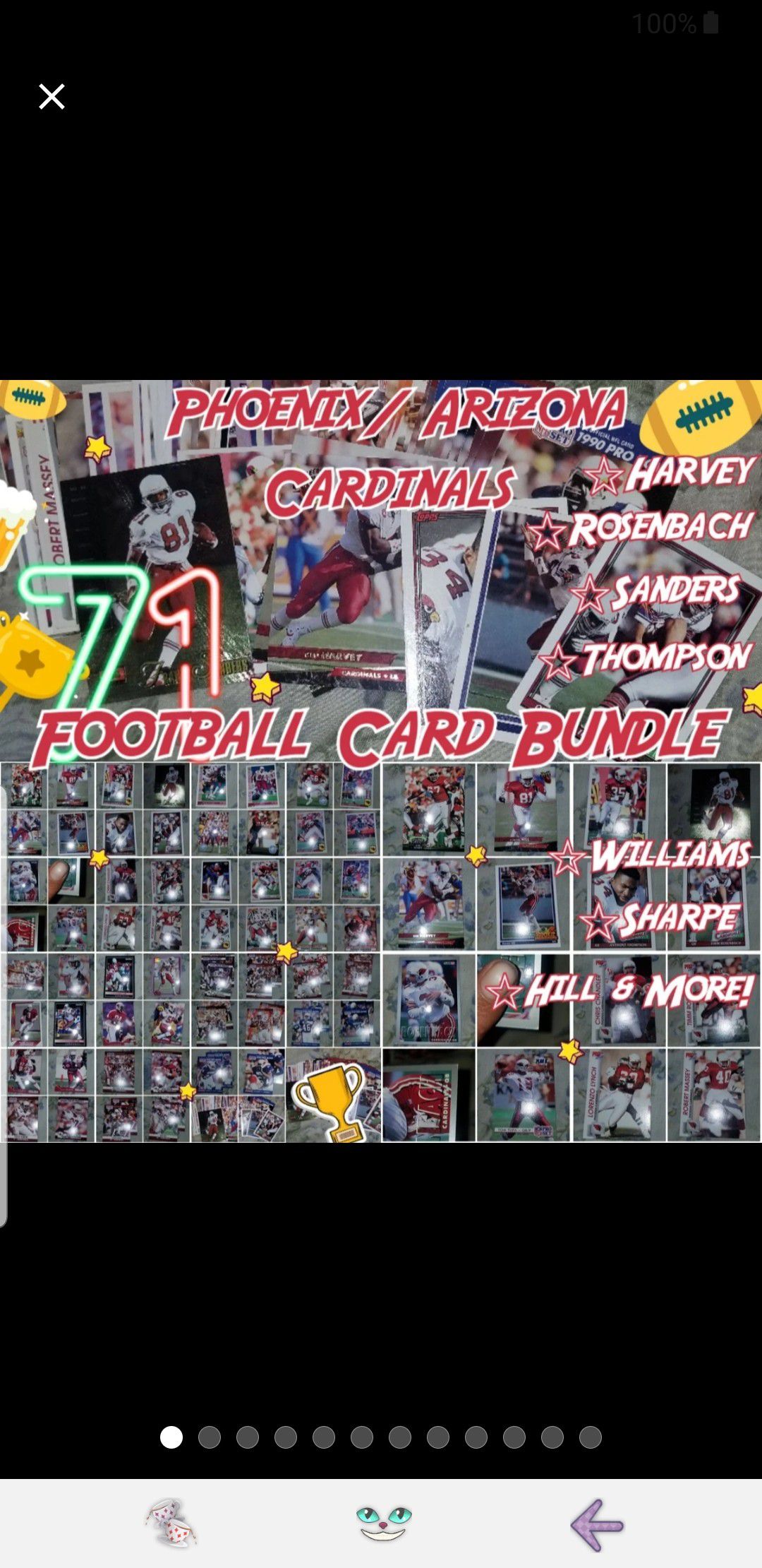 Phoenix/ Arizona Cardinals Card Bundle
