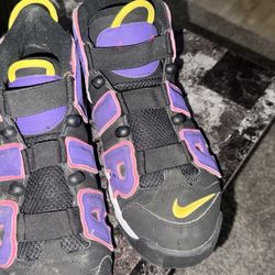 Nike Air More Uptempo “Court Purple/Black” with Volt Accents