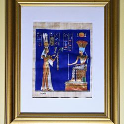"Offering to the Gods" Papyrus Painting