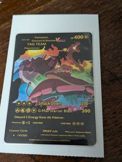 Venusaur, Charizard & Blastoise VMAX TAG TEAM Gigantamax HP 400 pokemon card