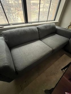 Large Grey Couch (Less Than 1.5 Year Usage)
