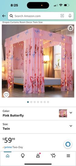 Twin Canopy Bed Curtains