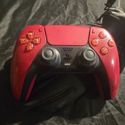 Sony PlayStation DualSense Wireless Controller in Volcanic Red.